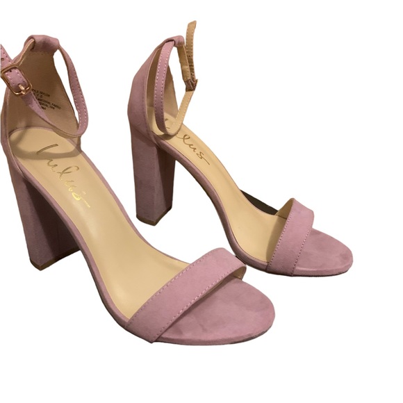 Lulu’s Women’s Taylor Chunky 4in High Heels Size 7 Dusty Lilac - Picture 2 of 6
